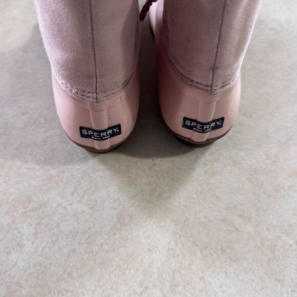 Sperry Pink Duck Boots shoes  size 5M 5M big girls - Picture 3 of 8